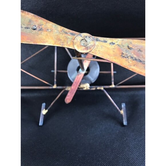 Vintage 1980's Airplane Propeller Metal Wall Art Décor Handmade One Of A Kind - Picture 4 of 10